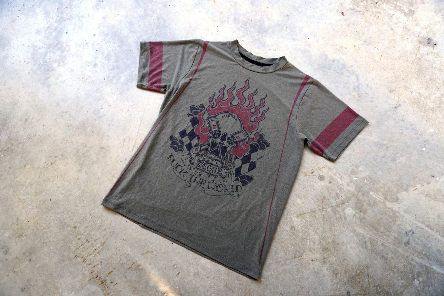 POWER'D TECH TEE IN OLIVO