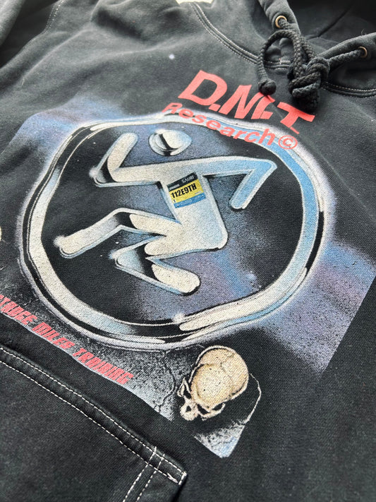 SAURI D.M.T. HOODY IN STONE WASH BLACK