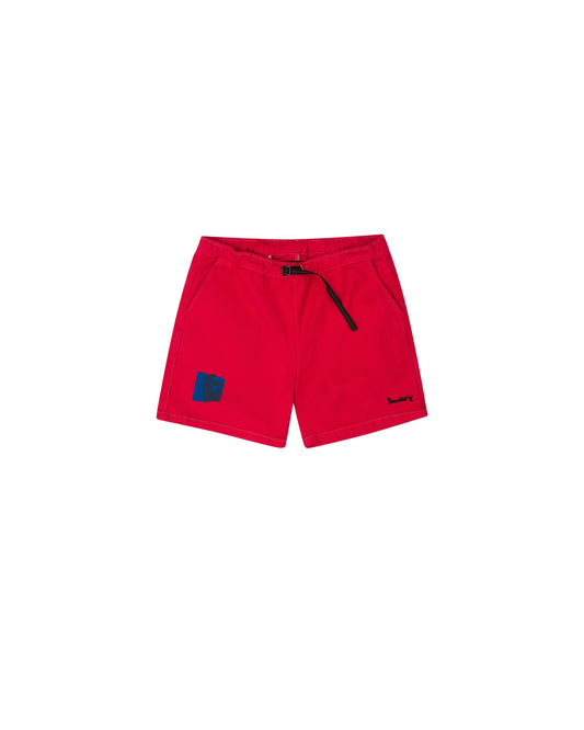 STADIUM SHORT IN CHERRY