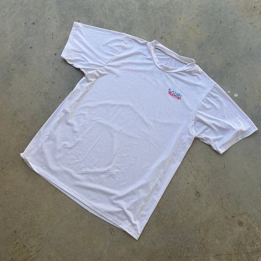 TRAIL MACHINE RACE TEE IN SNOWDEN