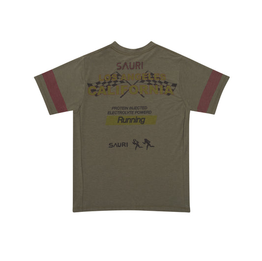 POWER'D TECH TEE IN OLIVO