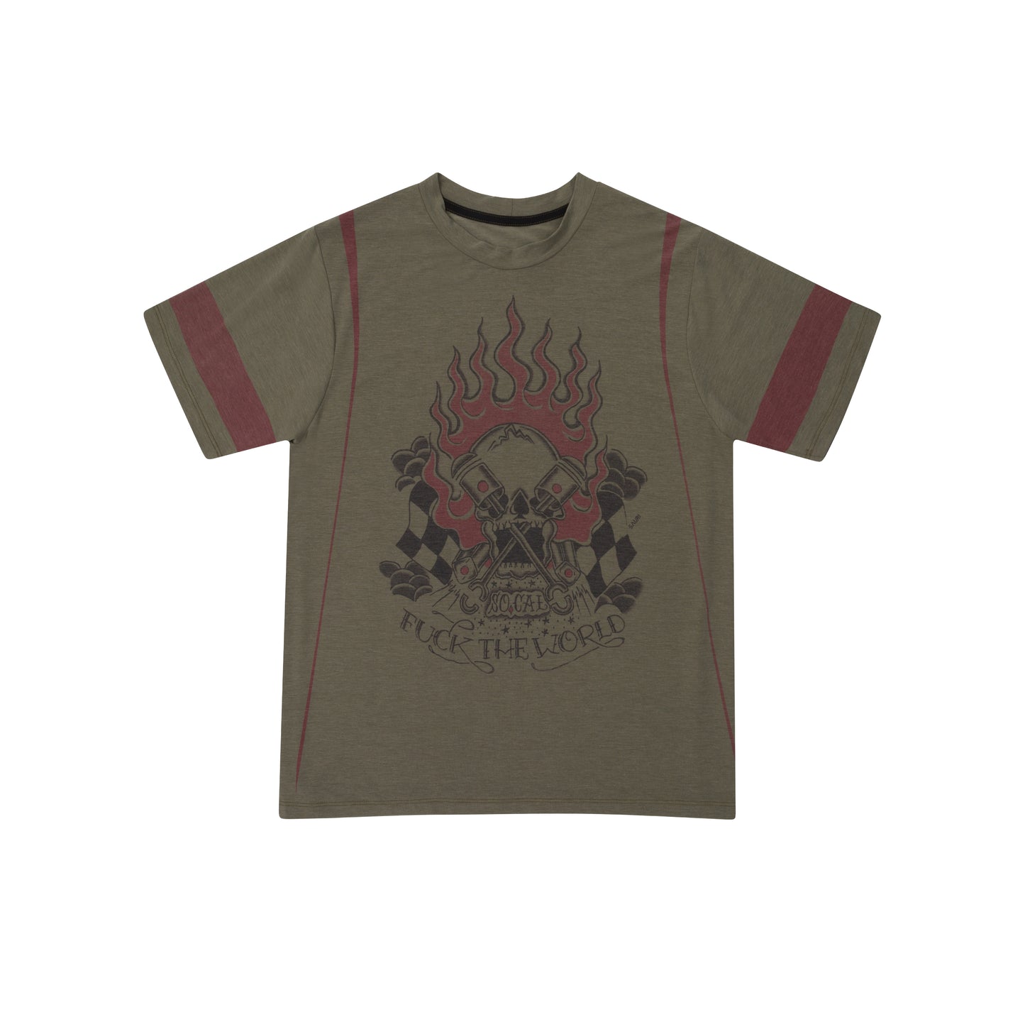 POWER'D TECH TEE IN OLIVO