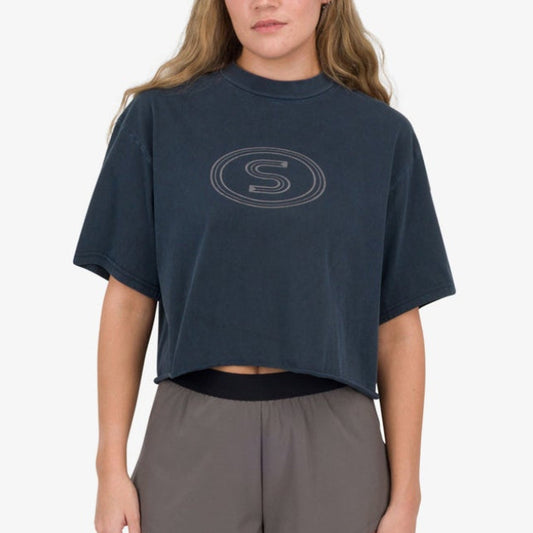 SENSE OF PURPOSE ARCHIVE TEE IN DARK NAVY WASH