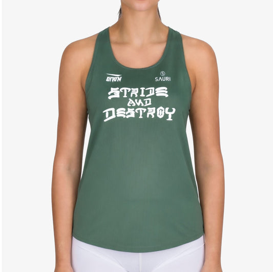 ELITE DISTANCE SINGLET IN SAGE GREEN